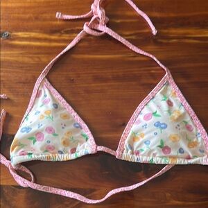 Blackbough Pink Floral Bikini Top